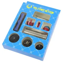 13:1 Super High Speed Gear Set /Piston/Piston Head/Cylinder/Cylinder Head/Spring Guide /Nozzle For M4 AK G36 MP5 Airsoft AEG tactifans solid cylinder tune up kit piston head nozzle cylinder head inner for ak series airsoft aeg hunting paintball