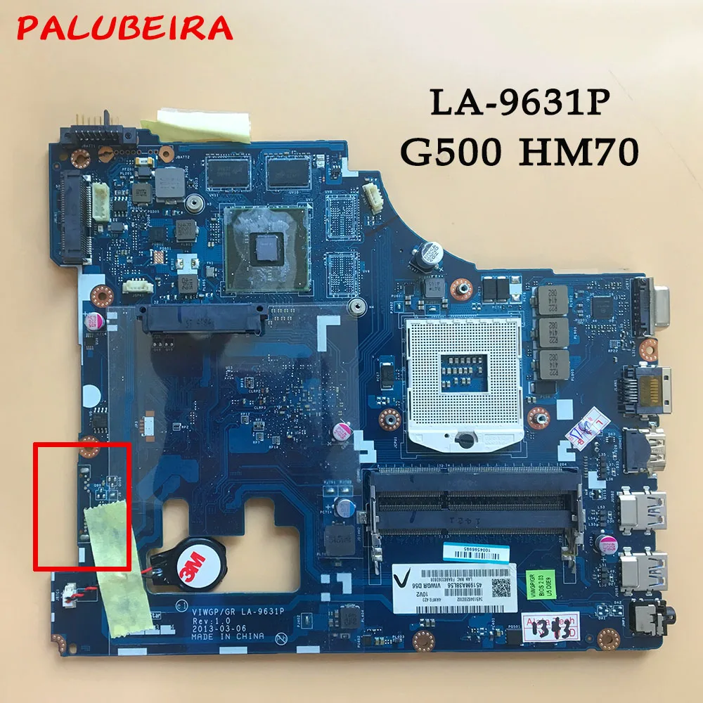 PALUBEIRA для lenovo G500 материнская плата для ноутбука LA-9631P HM70 материнская плата протестирована полностью