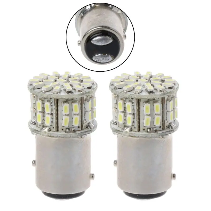 

2pcs Turn Signal LED Lights 1157 BAY15D Tail Light Brake Parking Lamp SMD 3014 6000K Automobiles Signal Lamp