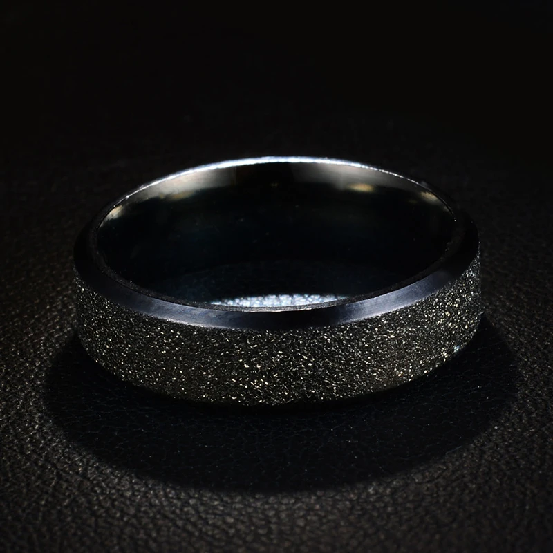 Высокое качество 6 мм Spinner разноцветные кольца для мужчин очаровательный из нержавеющей стали матовые кольца для женщин модные свадебные Ювелирные изделия Подарки
