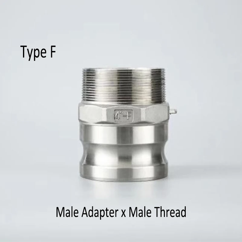 

1-1/4", 1.5", 2" Type F Quick Camlock Coupling Adapter Connector SS304 Stainless Steel Homebrew Fitting
