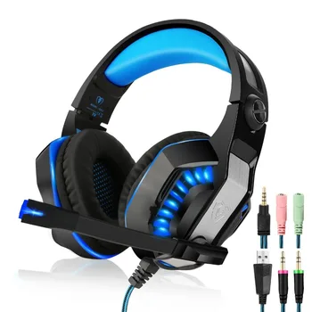 

EACH G2000 Upgrade GM-2 Over-ear Gaming Headset for PC Gamer Computer Tablet PS4 Gaming Headphone with Mic LED Light