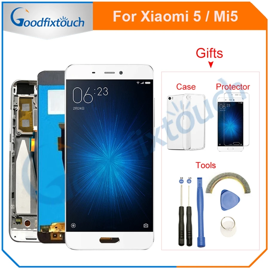 

For Xiaomi Mi 5 LCD Screen Touch Digitizer With Frame Assembly Replacement For Xiaomi 5 Mi5 Mi 5 LCD Display