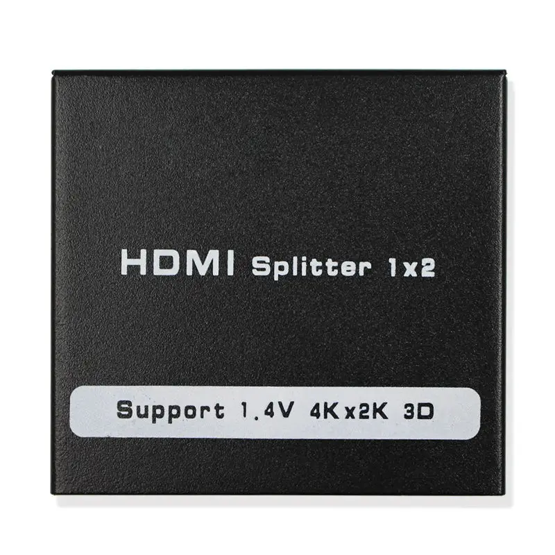 1x2 HDMI сплиттер 1 порт к 2 Сплиттер 4K Ver1.4 HDCP порты Sup s 3D @ 30 Гц Full HD1080P двойной дисплей