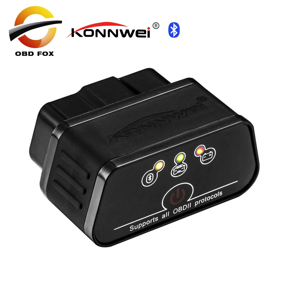 Автомобильный диагностический прибор KONNWEI KW903 ELM327 Bluetooth OBD2 OBDII новый продукт