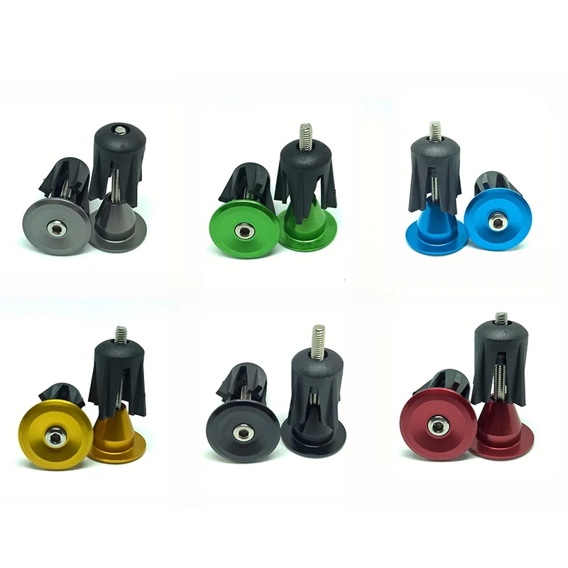 

Bike Handlebar End Plugs MTB Road Bicycle Cycling Aluminum Handlebar Grips High Quality Handle Bar Cap Stoppers 16mm 24mm