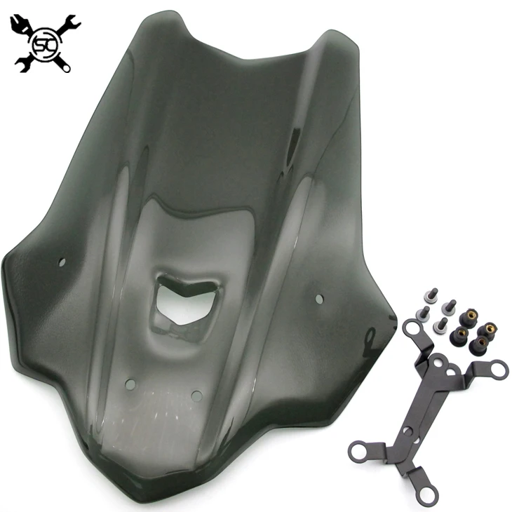 

Free Shipping Motorcycle Windshield WindScreen Visor Viser Fits For Yamaha New MT10 MT-10 17 16 FZ-10 FZ10 2016-2017 Double Bubb