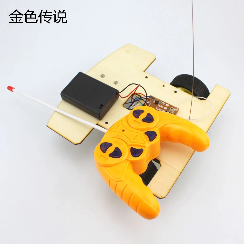 

JMT R3W1 Remote Control Car Wood DIY Electric RC Car Toys Creative Model