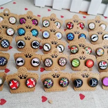 10 мм Урожай круглый стеклянный кабошон серьги-гвоздики ASOS для девочки оптом, mix Китай Иу корейский дешевые массового сплава Женщины Ювелирные изделия