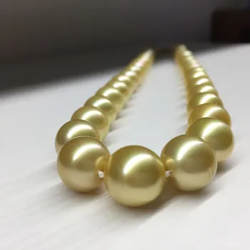 شراءنساء هدية كلمة 925 الاسترليني الحقيقي نانيانغ الطبيعية مياه البحر كيم 10.35-12.75 مللي متر قلادة العيب المستديرة