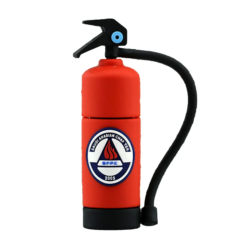 Usb флеш-накопитель с мультяшным пожарным/водяным клапаном, 32 ГБ, 16 ГБ, 8 ГБ, 4 Гб, карта памяти, огнетушитель, подарок, Usb карта - Цвет: 02