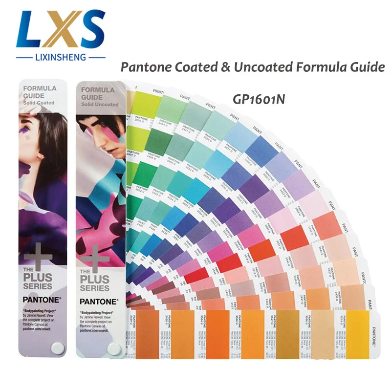 2 книги C/U Pantone color Guide GP1601N Formula Guide Solid Coated& Uncoated Set