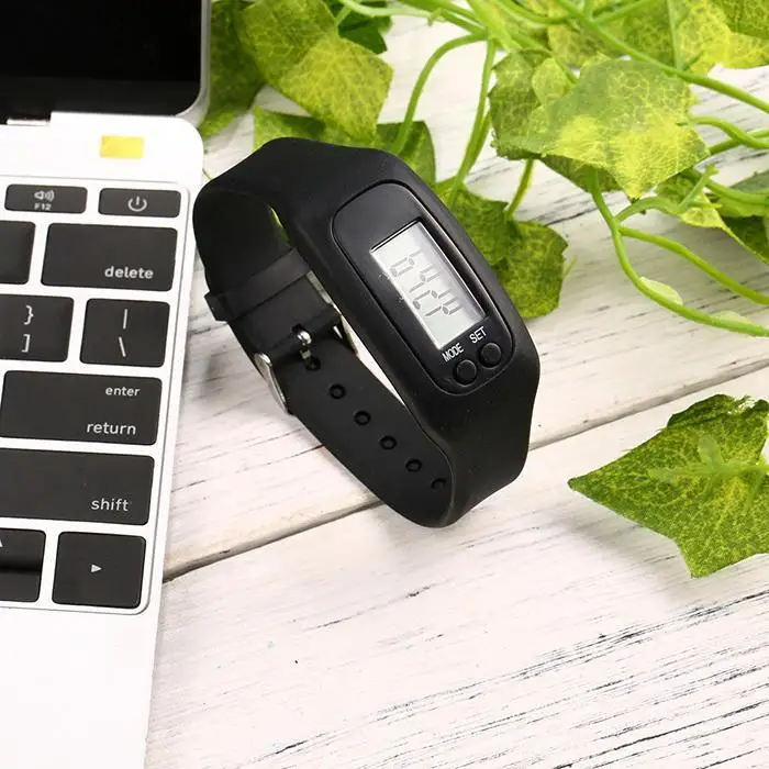 Цифровой ЖК-силиконовый наручный браслет; шагомер для бега шаг ходьбы Расстояние Счетчик калорий наручные часы для взрослых спортивные