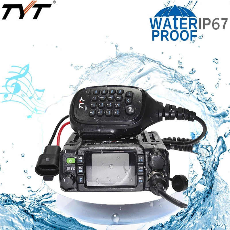 TYT TH-8600 мини двухдиапазонный IP67 Водонепроницаемый Мобильный приемопередатчик 136-174 МГц/400-480 МГц 25 Вт любительский автомобильный радиоприемник