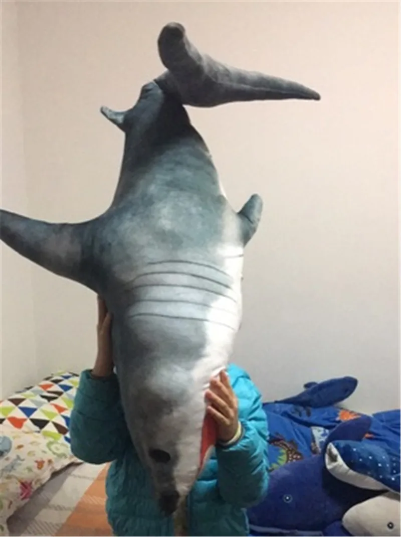 plush gray shark toy7
