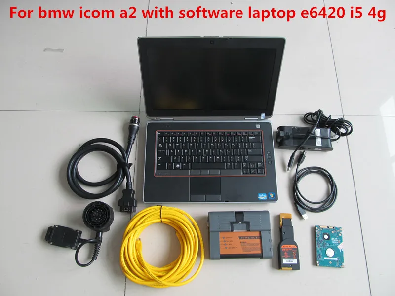 for bmw icom a2 b c with software expert mode 500gb hdd with laptop for dell e6420 ram 4g i5 cpu windows7 64bit full set
