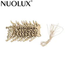 10 шт. древесная Фея Бабочка Форма тега украшения с строка вешалка вечерние Свадебные украшения DIY принадлежности