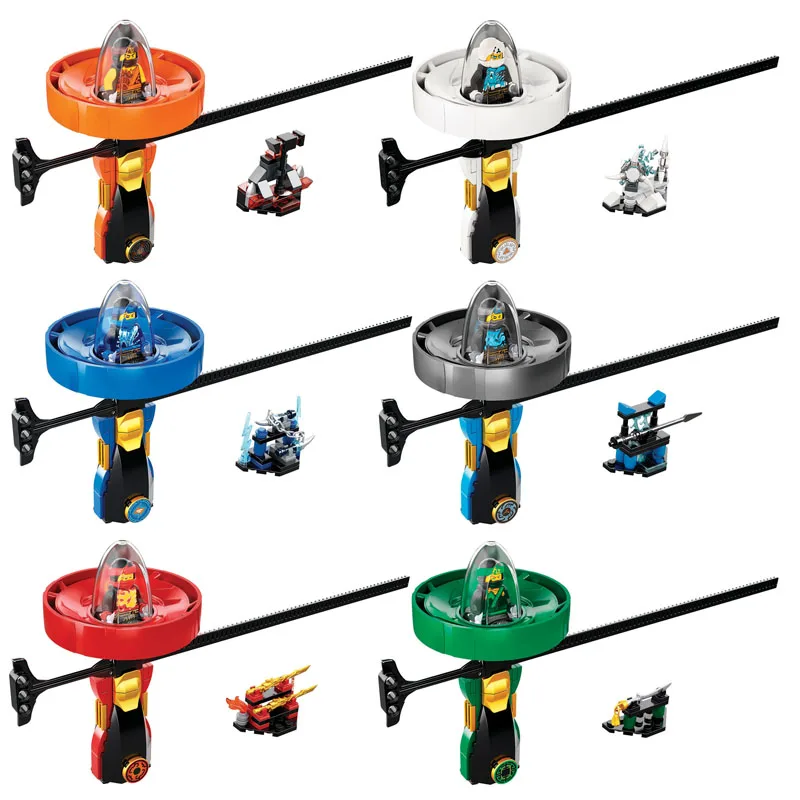 Ninja Kai Jay Zane фигурки блесны Ninjago спиннинг Топ строительные блоки Совместимые Lepining