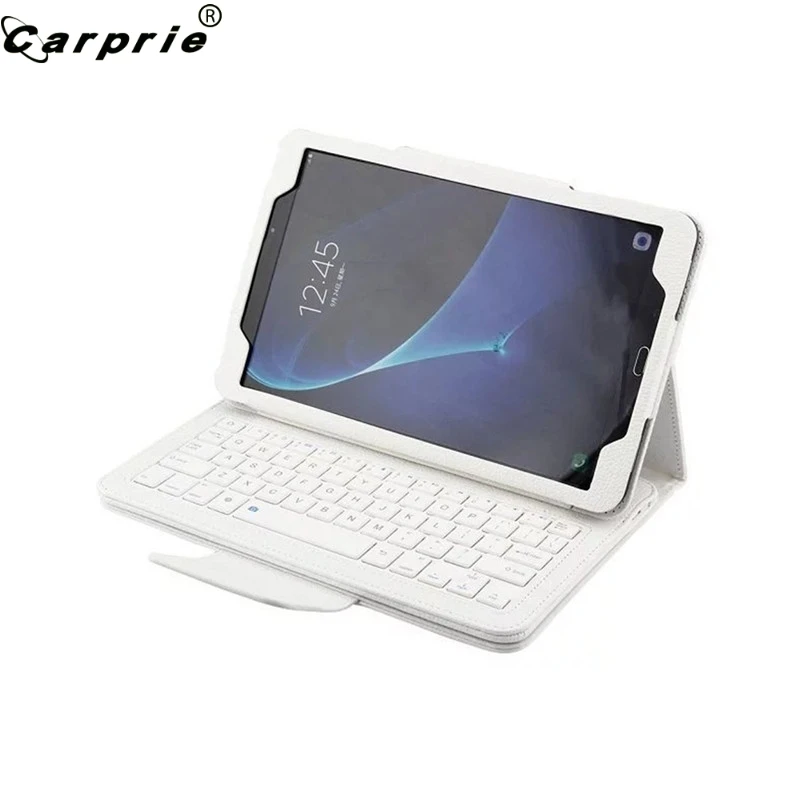 

CAPRPIE Magnetic PU Leather Case Wireless Mini Keyboard For Samsung Galaxy Tab A T580 10.1 Case Auto Sleep/Wake Cover 907