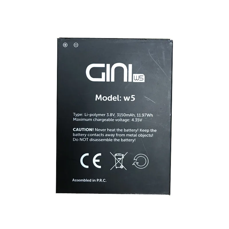 

3150mah battery for GINI W5 original batteries