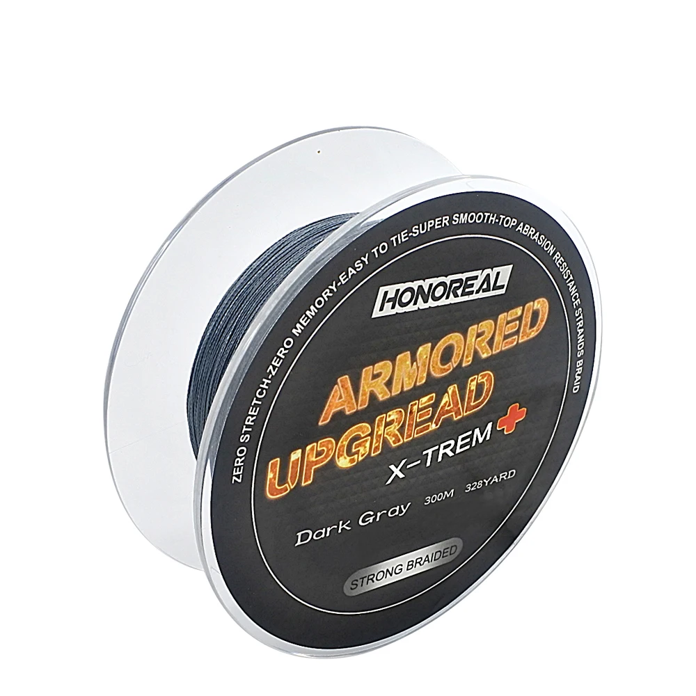 HONOREAL 0.182mm 300m High Tensile Strength Fishing Line Grey And Green