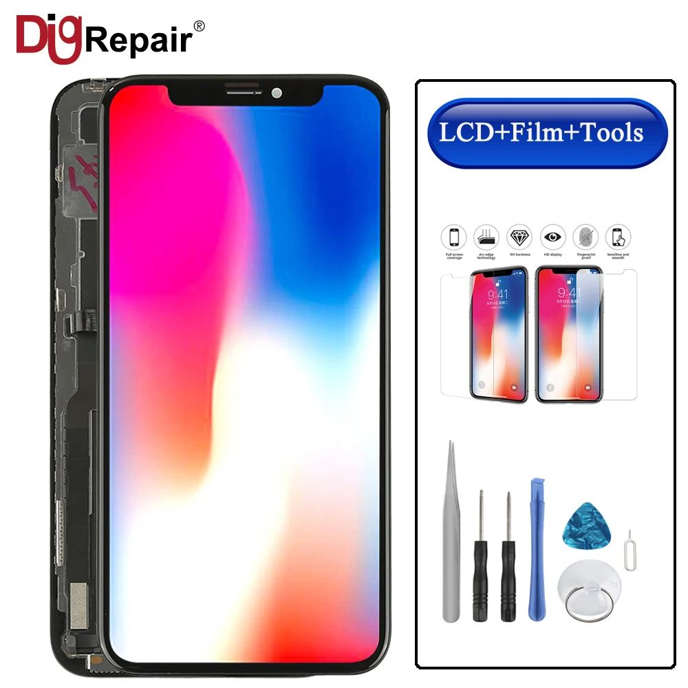 

For iPhone X LCD Display Touch Screen Digitizer Assembly Replacement Parts For iPhone X display for iphone x lcd touch screen