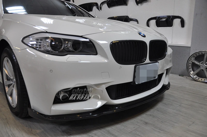 F10 H Стиль углеродное волокно перед Бумер спойлер для BMW F10 520i 528i 530i 535i 520d 525d 530d 535d M-Tech M-Sport 2010