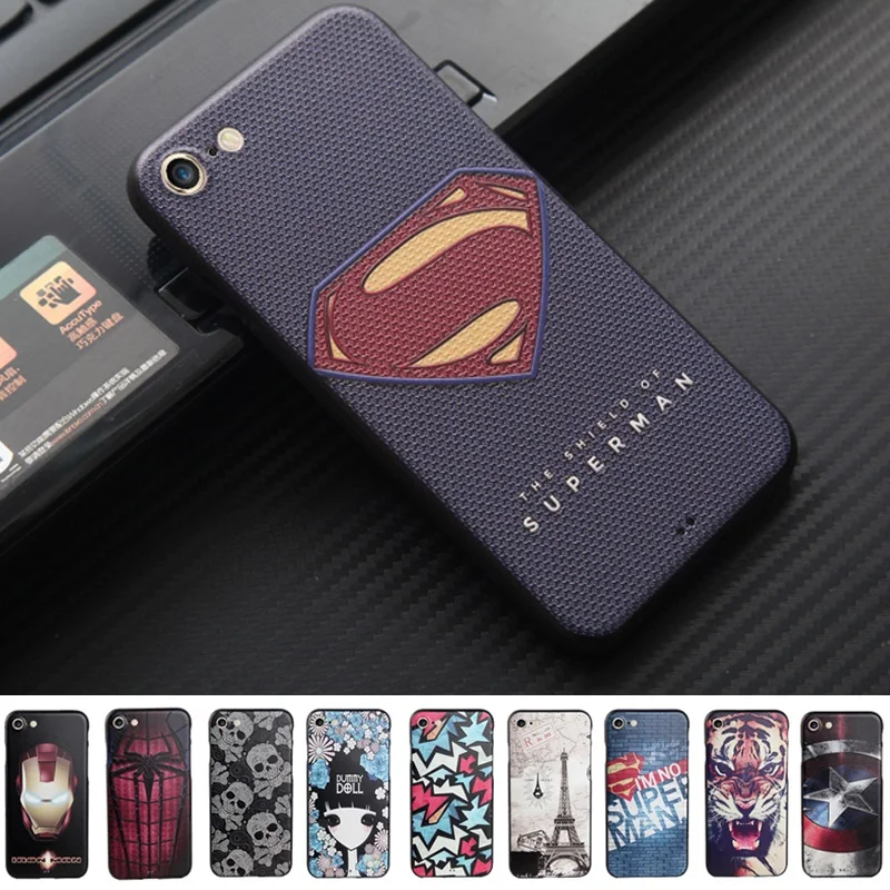 Coque Fundas for iphone 8 7 6 6S plus Case 3D Relief