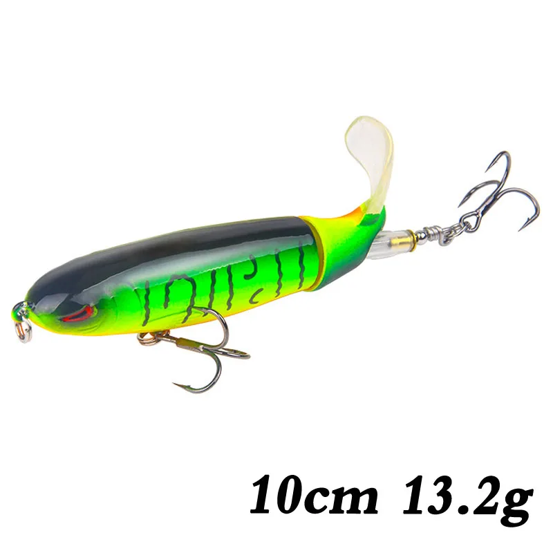 1 шт. Whopper Plopper 105 мм 17,2 г Искусственная верхняя водная рыболовная приманка вращающийся хвост воблеры профессиональные Поппер рыболовные снасти - Цвет: N1