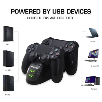 

PS4 Controller Dual USB Charging Charger Docking Station for PS4 / PS4 Slim / PS4 Pro Controller