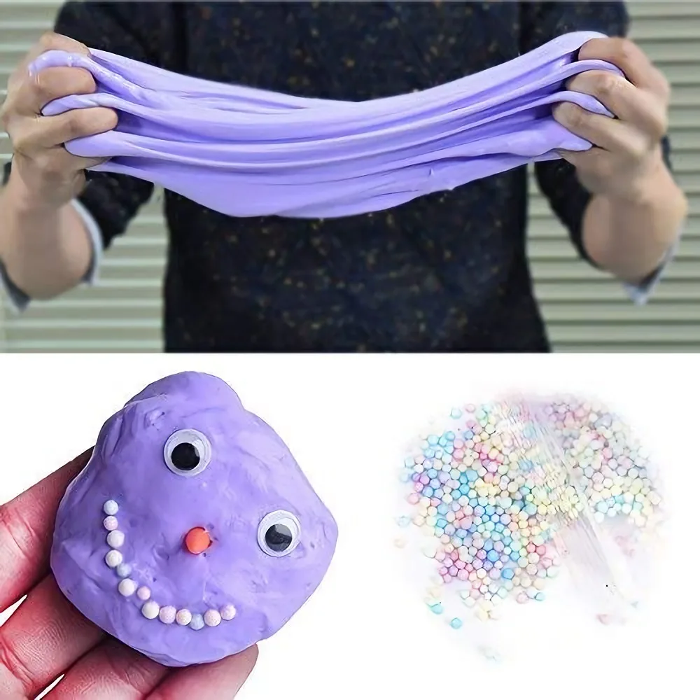 DIY Fluffy Foam Slime Air Dry Plasticine Clay for Soft Cotton Slime Charms Light Clay Kit Goo Antistress Toys Set DIY Fluffy Foam Slime Air Dry Plasticine Clay for Soft Cotton Slime Charms Light Clay Kit Goo Antistress Toys Set