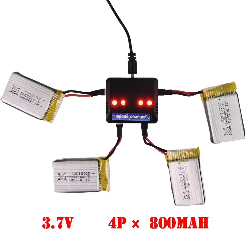 4-портовое зарядное устройство для радиоуправляемого дрона Syma X5C-1 UDI U819 U818A WLtoys V929