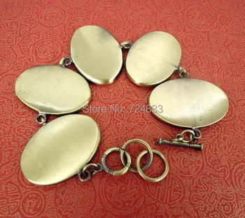 

23x33mm Bracelet Base Antique Bronze Big Heavy Oval smooth Bezel Trays Toggle Clasps Cameo Cabochons Bangle Settings Blank Bulk