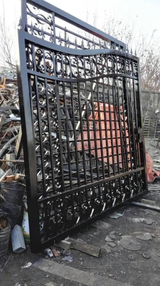 Shanghai wrought iron gates,security iron gates new design automatic