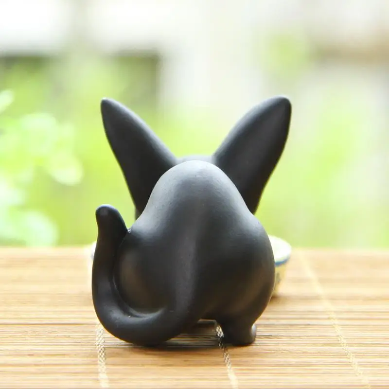 Kiki Cute Mini Black JiJi Cat Miyazaki аниме полимерная фигурка черная кошка коллекция игрушек