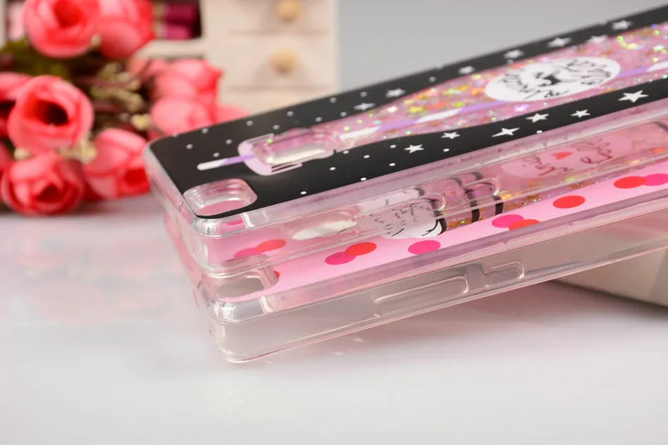 Liquid Quicksand Cases for Huawei P9 Lite Case Glitter Bottle Cute Case For Coque Huawei P9lite Fundas P9 Lite Capas  (4)