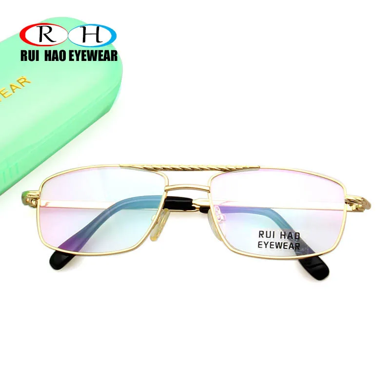 

Reading Eyeglasses Men Clear Presbyopic Spectacles Reading Glasses Retro Double Beam Glasses Frame Design High Prower+1.00~+4.00
