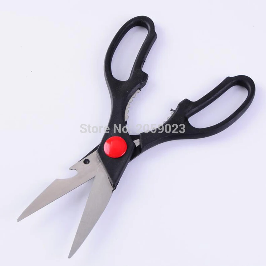 

21x8cm Steel Kitchen Scissor Multifunctional Poultry Nutcracker Bottle Opener Bone Cutter Cook Tool Shear Cutter