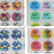 Оптовые продажи диаметр. 1 см QC наклейка на заказ наклейка на Материал QC прошли лазерные анти-наклейки-подделки 500 шт в партии