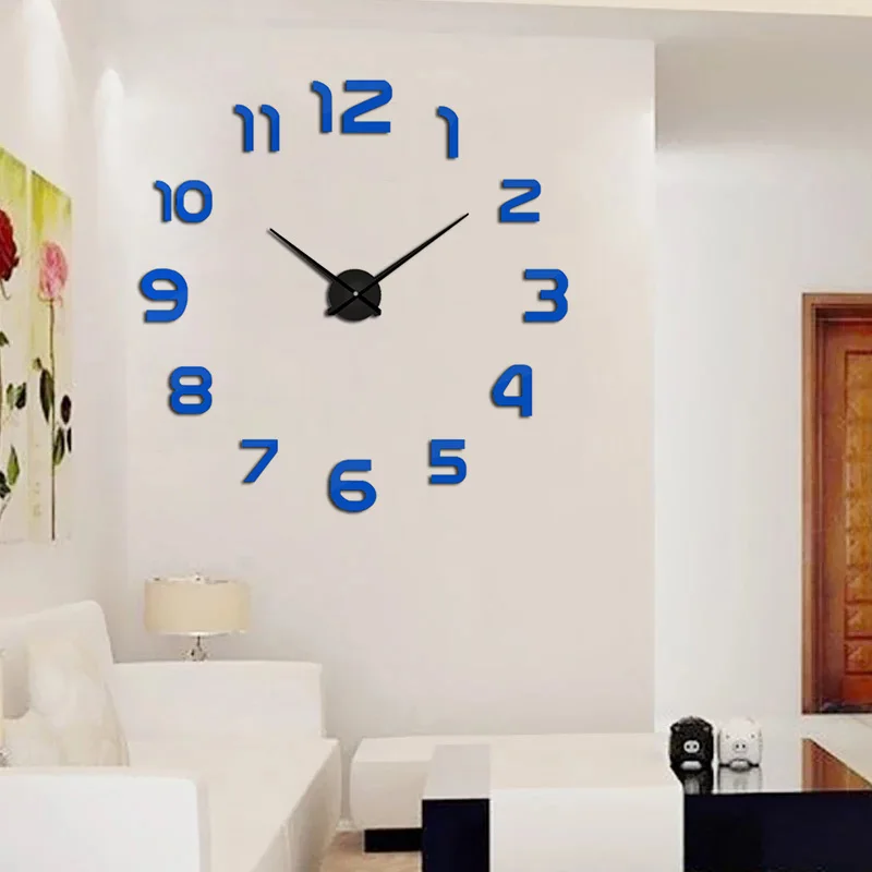 2020 новые часы настенные horloge 3d diy акриловые зеркальные наклейки украшения дома
