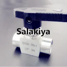 1/" DN15 санитарный провод из нержавеющей стали шаровой клапан, Внутренний провод шар, внутренняя резьба SS304