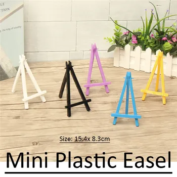 

Colorful Wooden Tripod Easel Display Painting Stand Card Holder Wedding Party Mini Easels for Gifts
