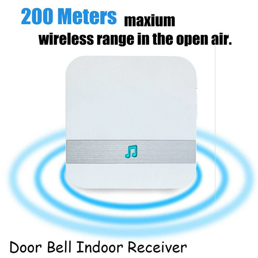 WIRELESS RING DOORBELL CHIME Security Door Bell Volume Control Home Wifi Plug In