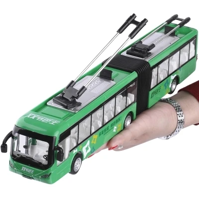 1:32 Сплав отступить двойной автобус, высокая моделирования городской автобус модель, игрушечных автомобилей, металл diecasts, мигает и муз