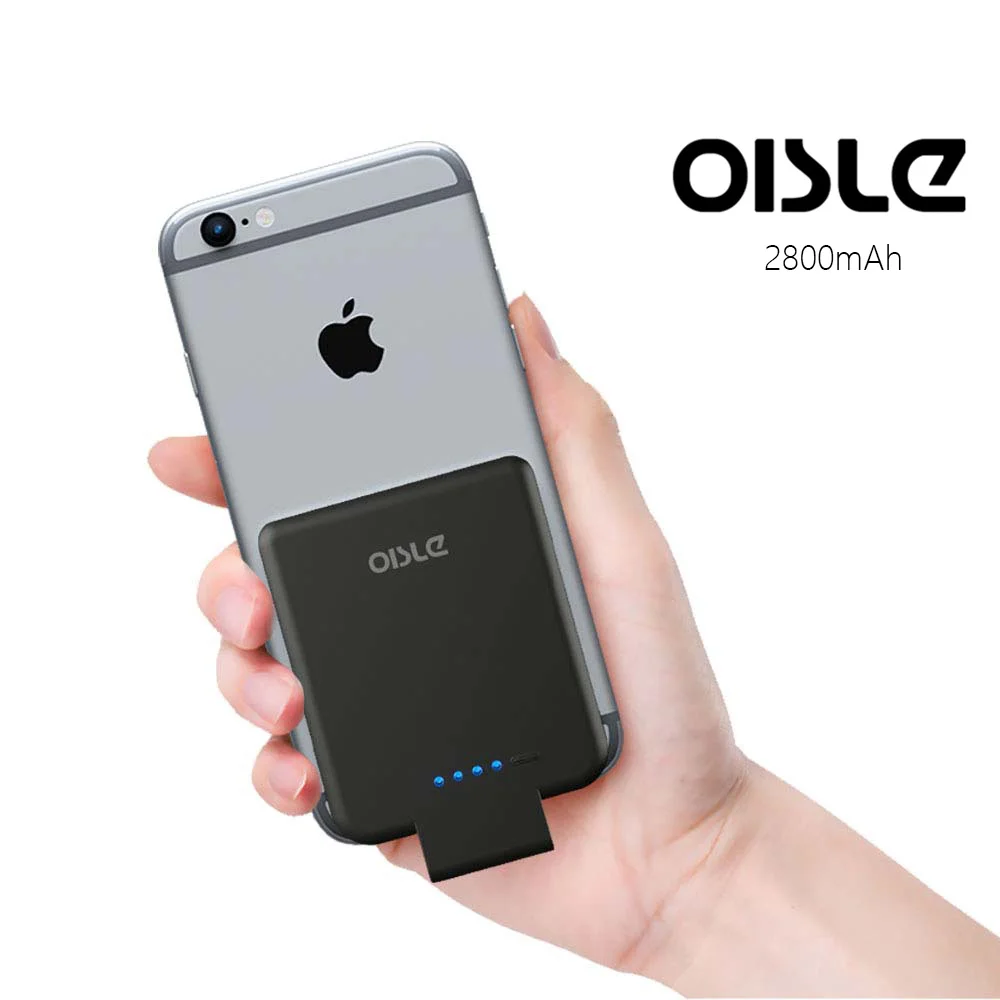 

OISLE2800mAh Battery Charger Case For iPhone 8/7/6(s) 5 5s SE, Ultra Slim Power Bank External Pack Backup Portable Charging Case