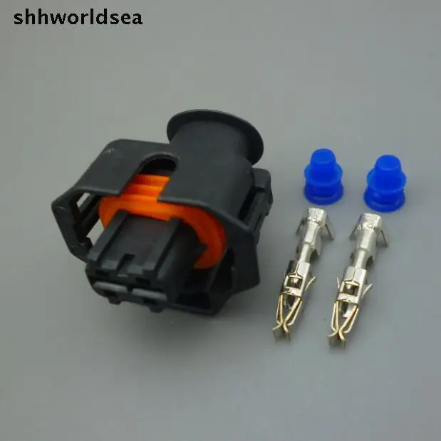 Shhworldsea 10 комплектов 2Pin 2 pin автомобильный Водонепроницаемый штекер дизельной аккумуляторной топливной системы шпилька форсунки авторазъем терминала датчик коленчатого вала штепсельной вилки