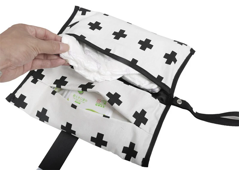 Fashion Infant Diaper Bags Mummy Wet Wipes Storage Pocket Female Toddler Travel Nappy Bag Baby Care Mom Nursing Tote BB5142 (4)