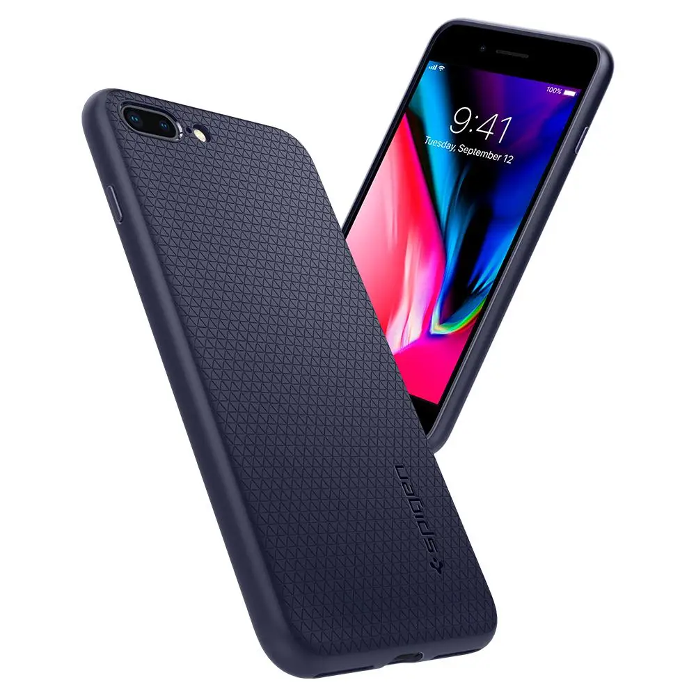 100% Original SPIGEN Liquid Air armadura caso para iPhone 8 Plus/iPhone 7 Plus (5,5 \