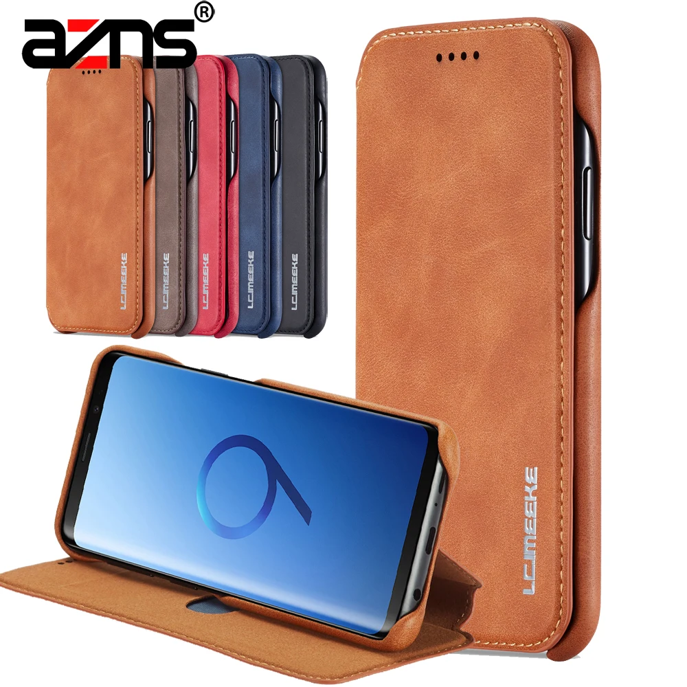 

Flip Wallet Coque for Samsung Galaxy S9 S9Plus S8 Business Plastic Hard Back Cover for Samsung S7 Edge Note8 9 Skin Slim Case
