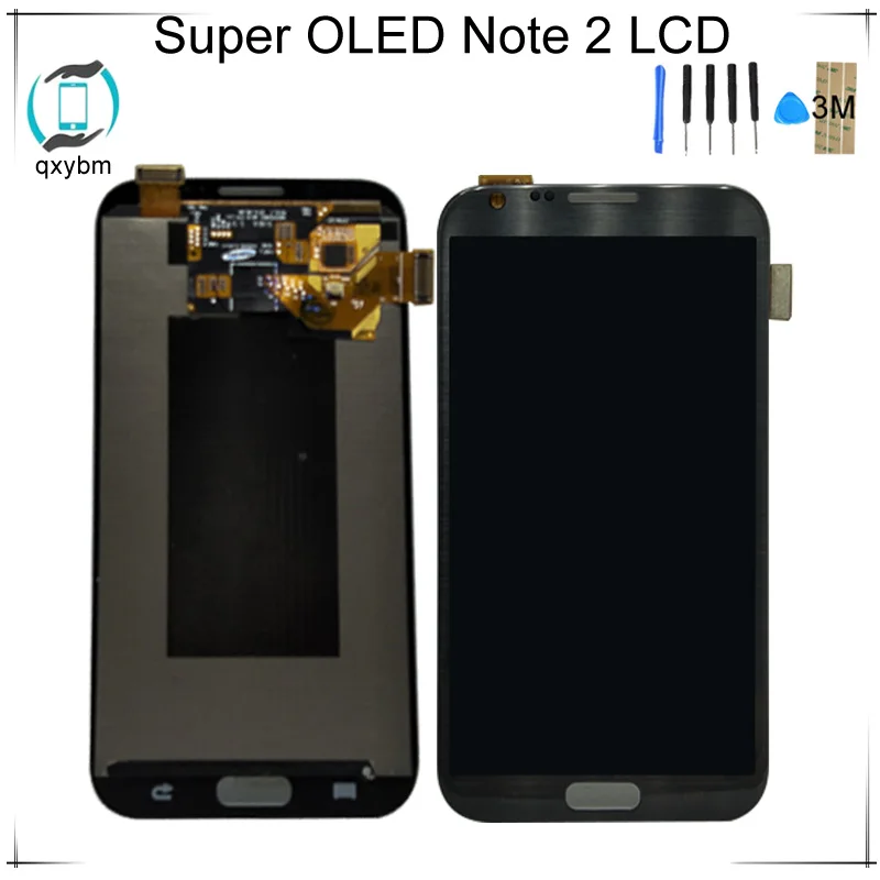 

Super OLED 5.5" For Samsung For Galaxy Note 2 Note2 N7100 N7105 T889 i317 i605 L900 LCD Display Touch Screen Digitizer Assembly